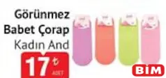 AND GÖRÜNMEZ BABET ÇORAP KADIN